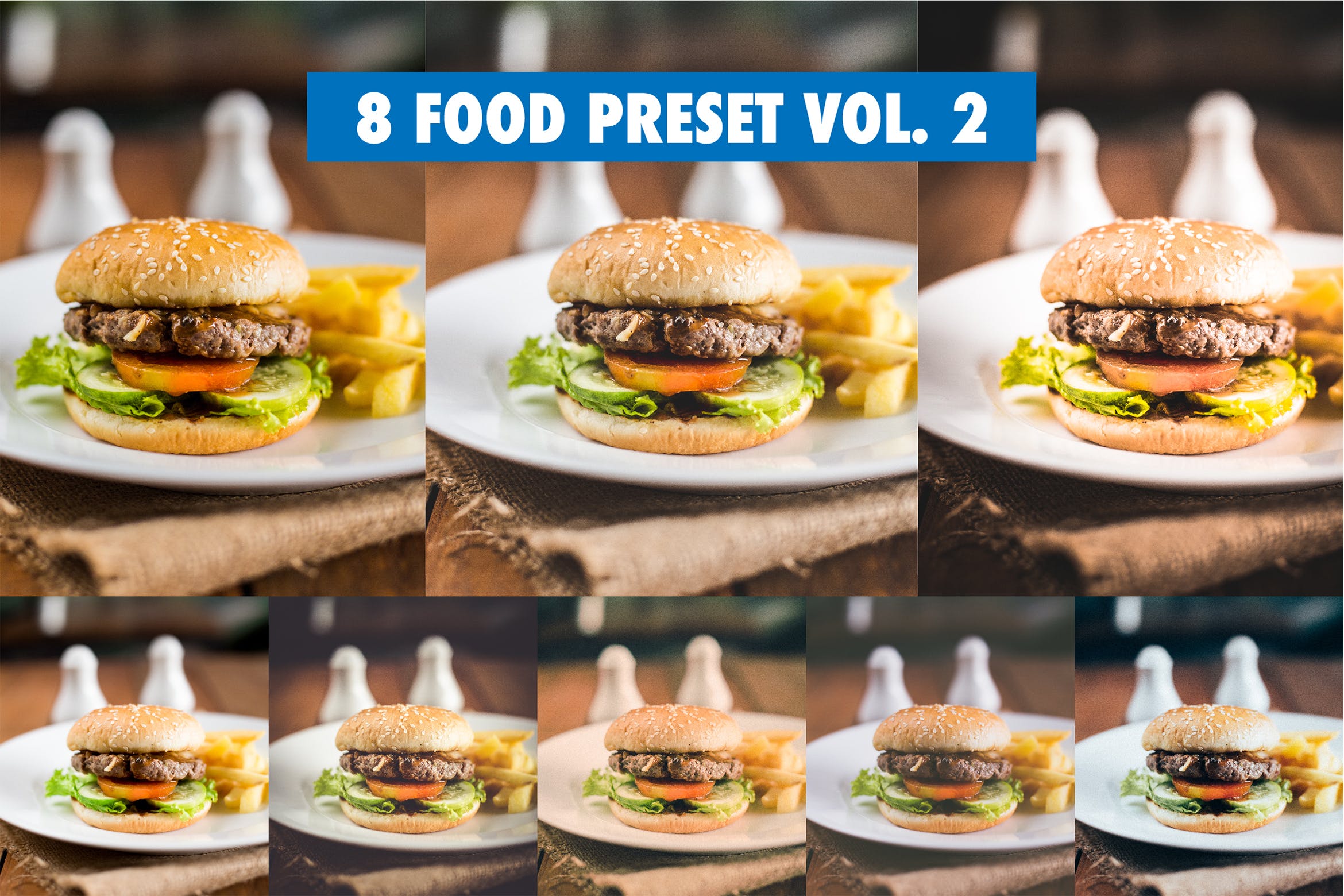 8款专业美食摄影调色滤镜Lightroom预设 8 Pro Lightroom Preset for Food Photography插图