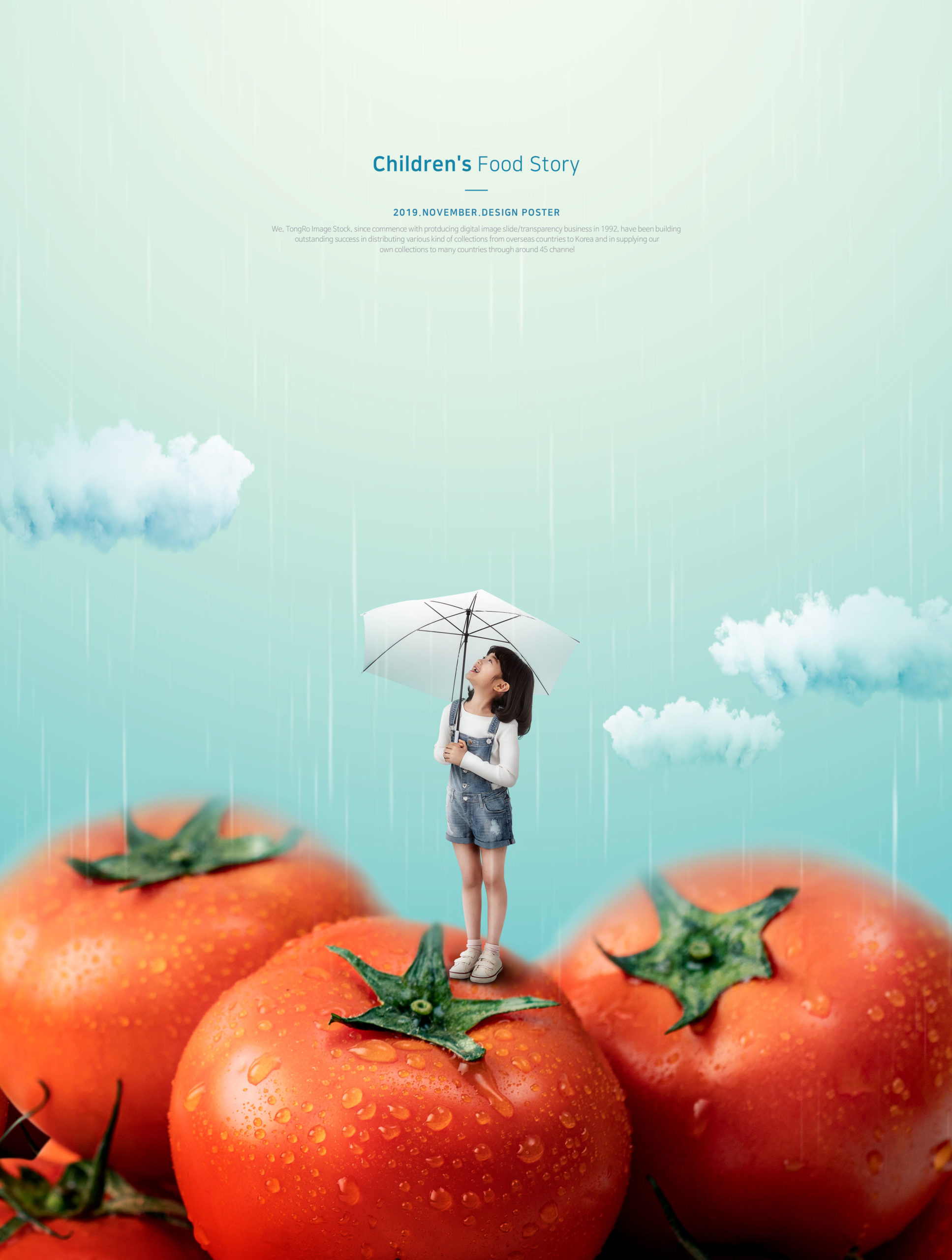 儿童主题西红柿食品海报PSD素材非凡图库精选模板插图