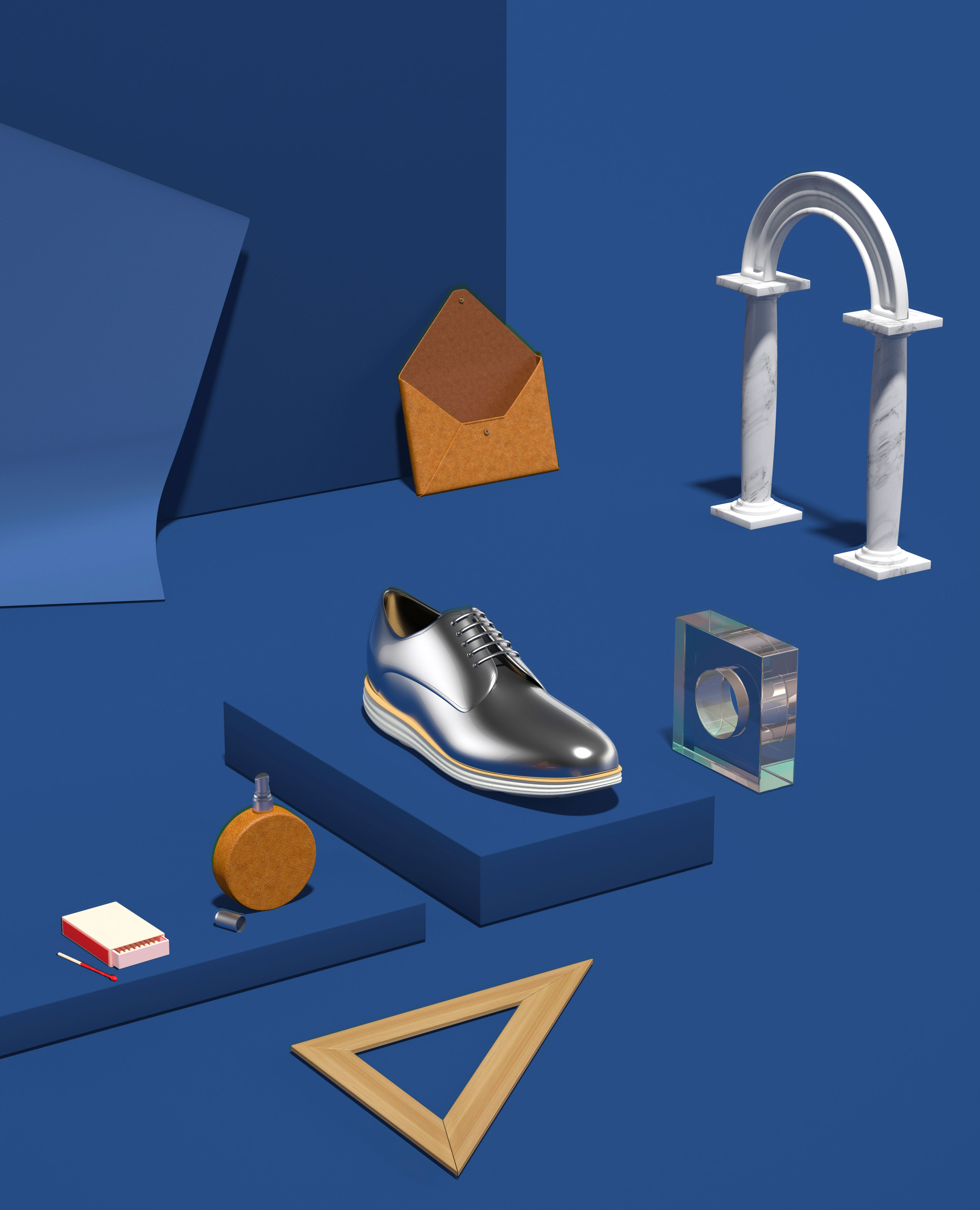 3D元素EDC鞋包配饰&办公用品psd素材合集插图(2)