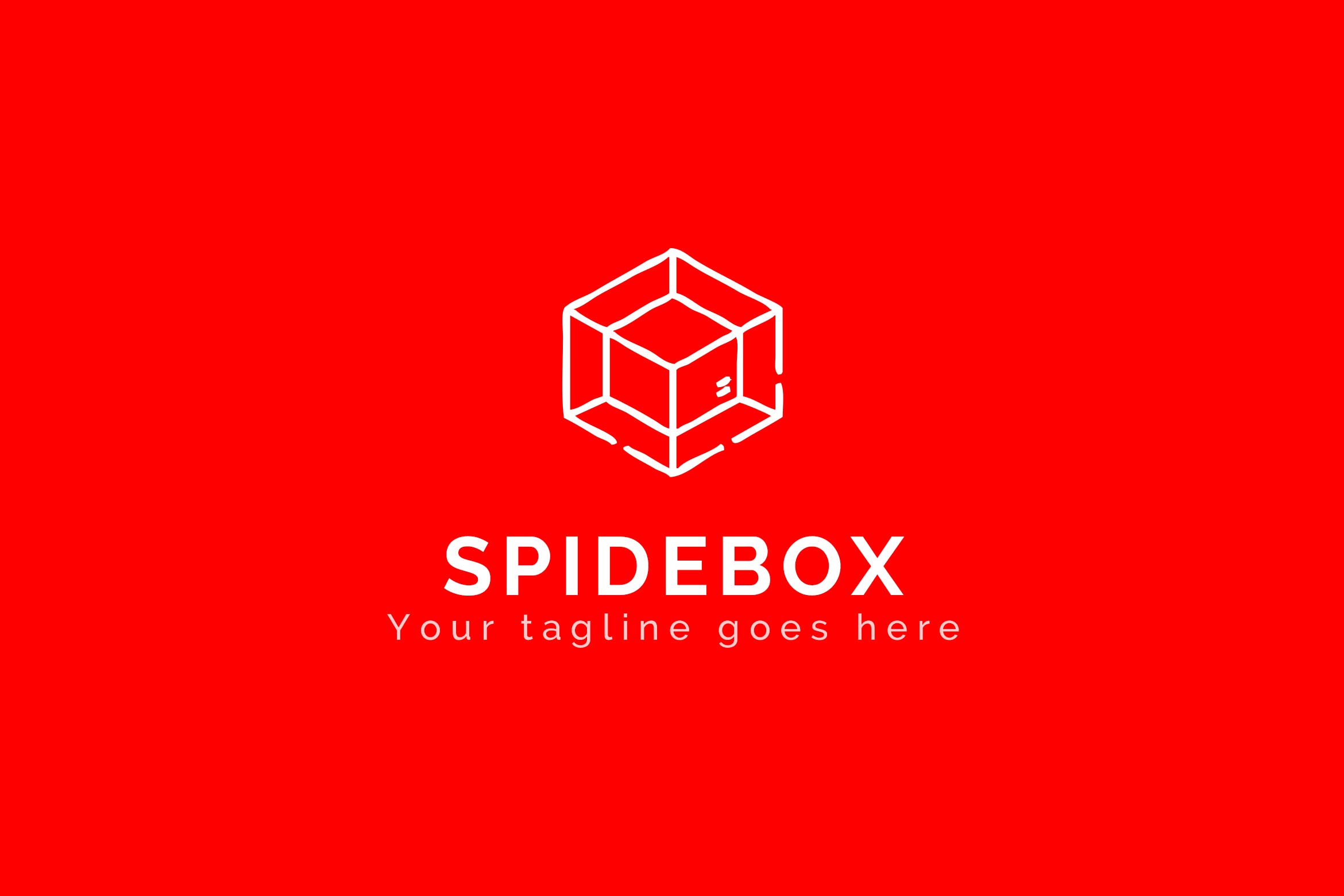蜘蛛网图形品牌Logo设计素材库精选模板 Spidebox – Premium Logo Template插图