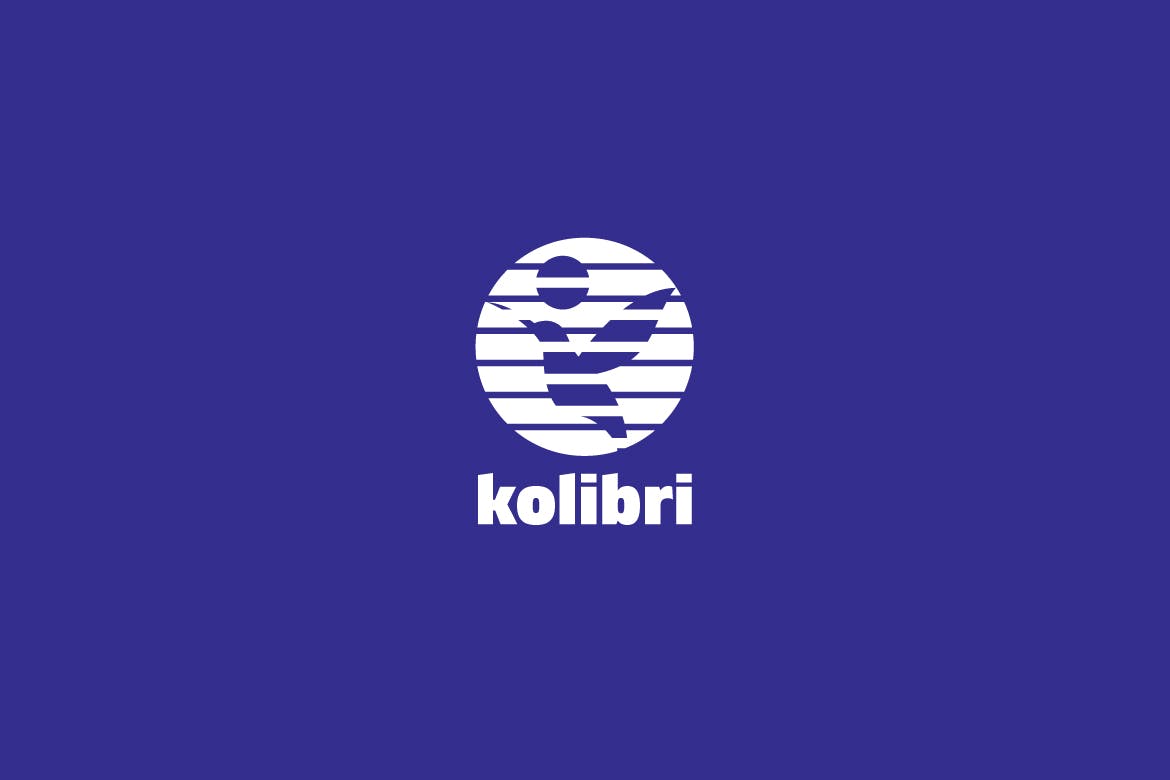 鸟、海洋与太阳元素Logo设计素材库精选模板 Kolibri Logo Template插图(2)