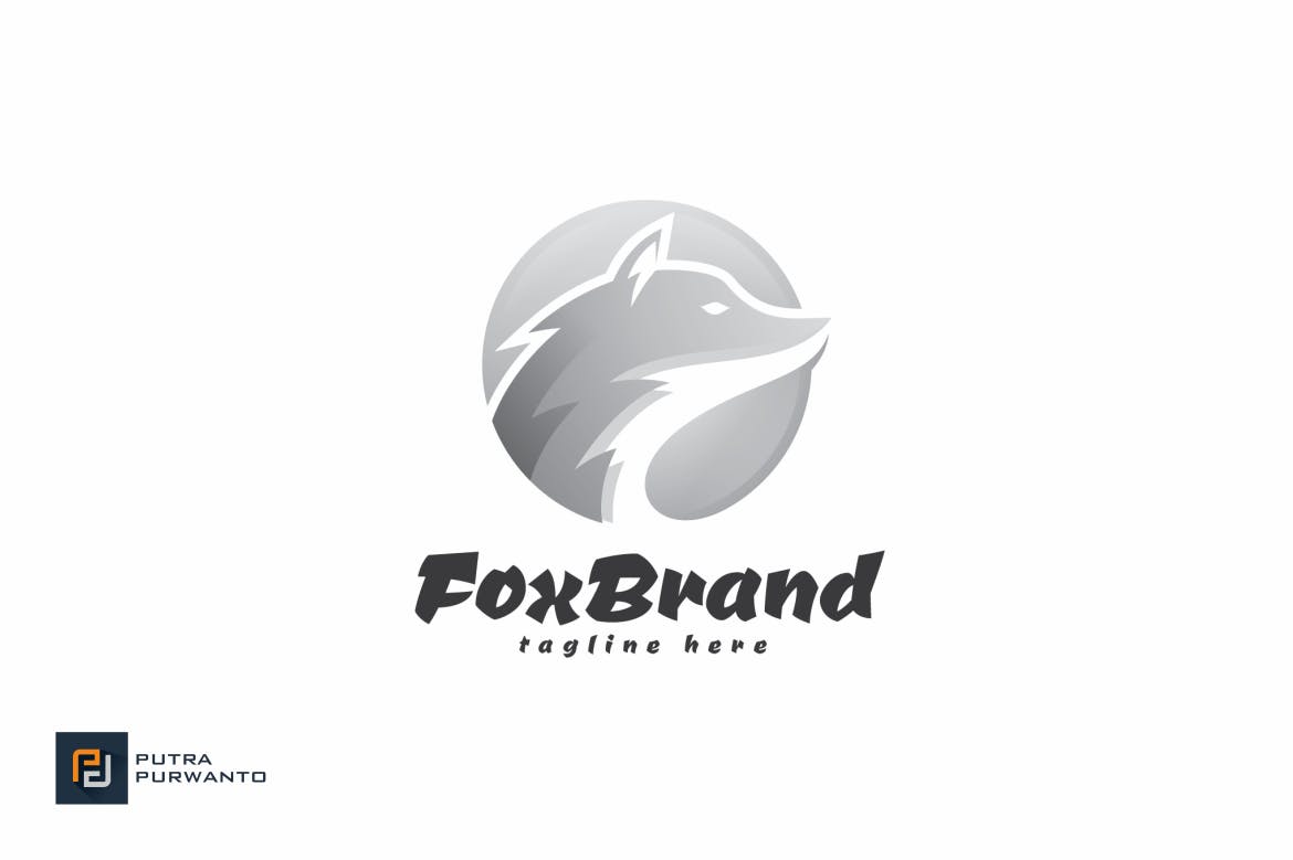 狐狸几何图形品牌Logo设计16设计网精选模板 Fox Brand – Logo Template插图(2)