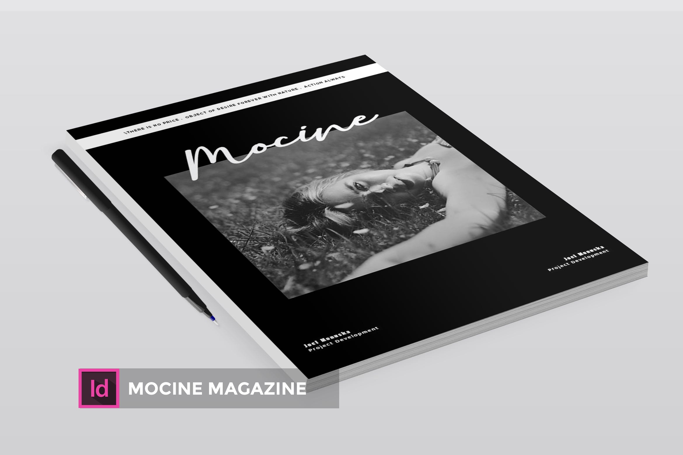高端人物/摄影/时尚主题素材库精选杂志版式排版设计INDD模板 Mocine | Magazine Template插图