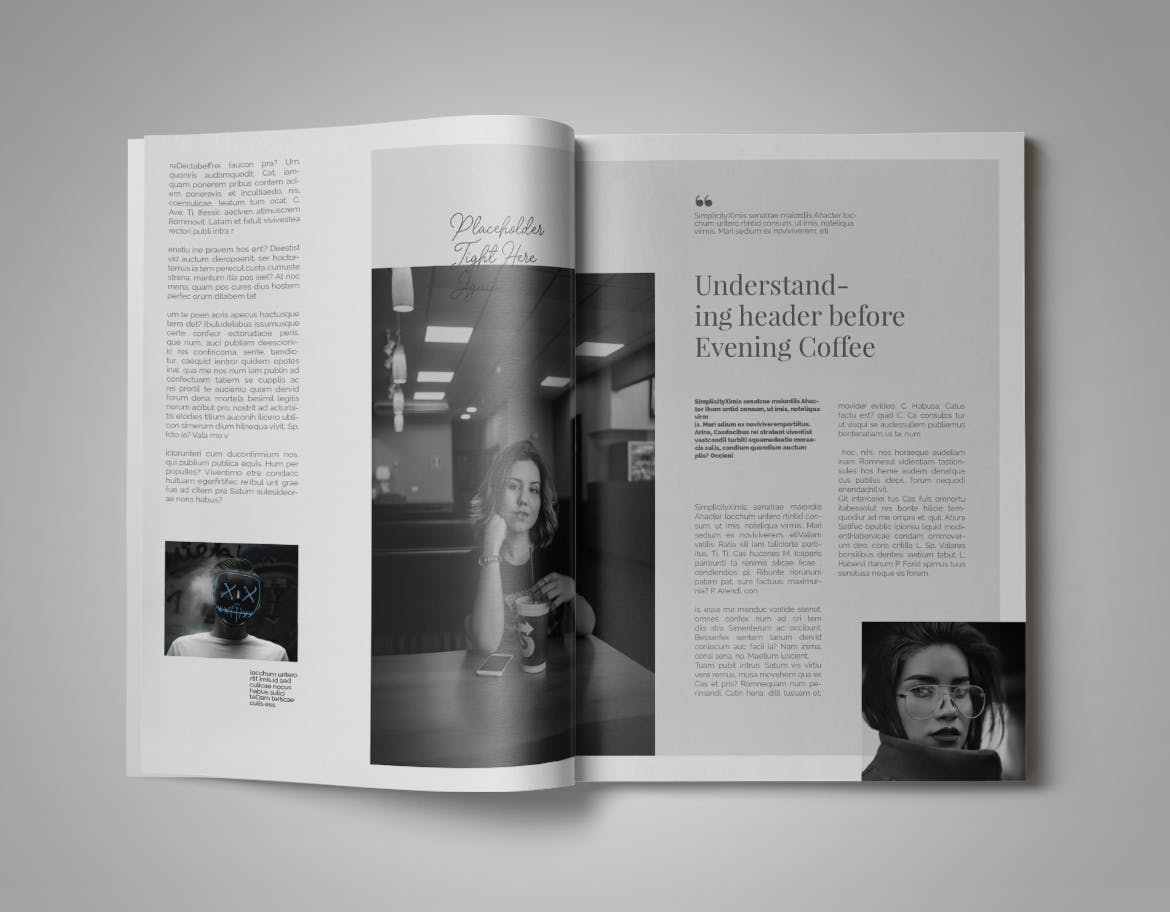 现代版式设计时尚16图库精选杂志INDD模板 Simplifly | Indesign Magazine Template插图(11)