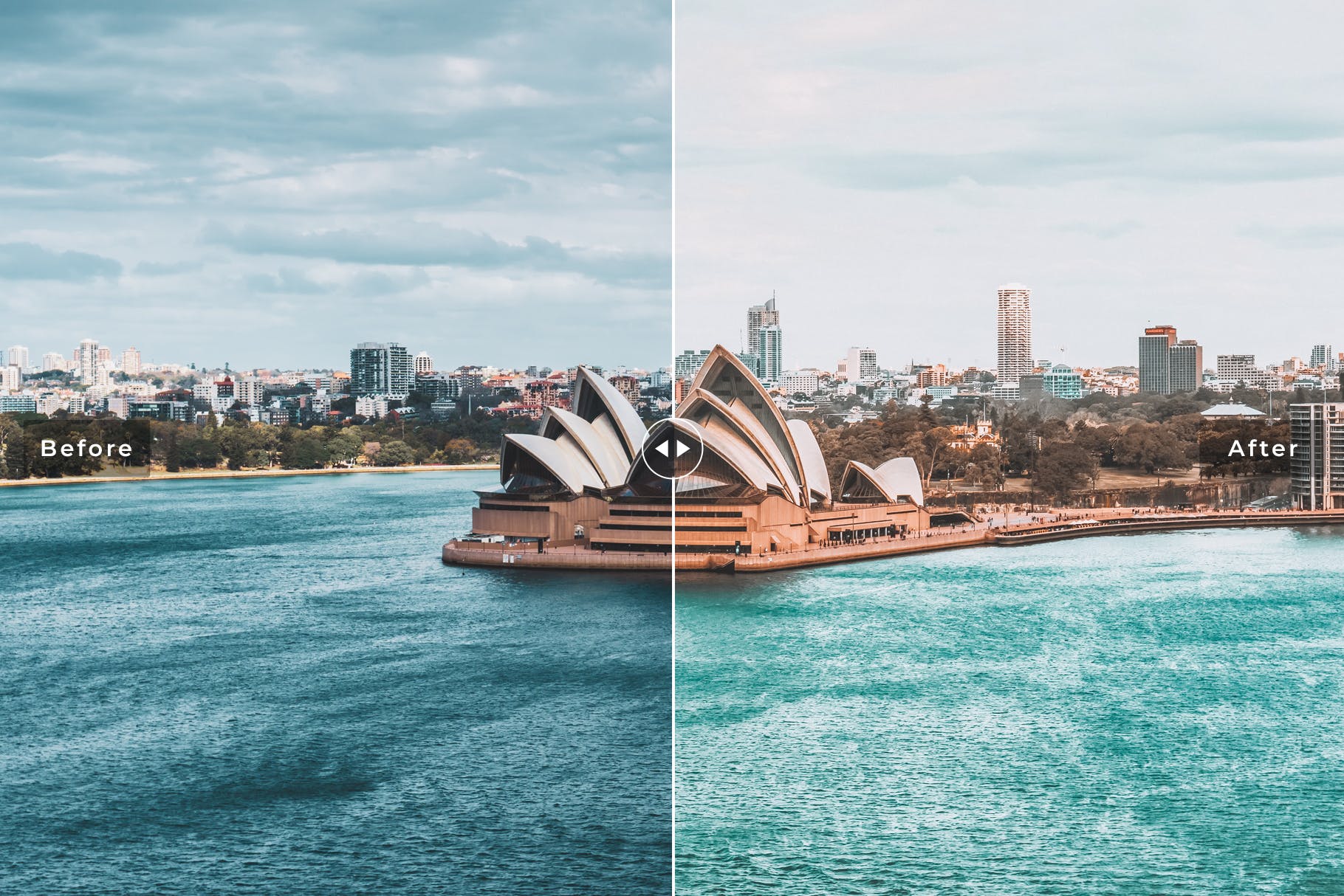 柔和暖色调旅行摄影调色滤镜16图库精选LR预设 Sydney Mobile & Desktop Lightroom Presets插图(2)