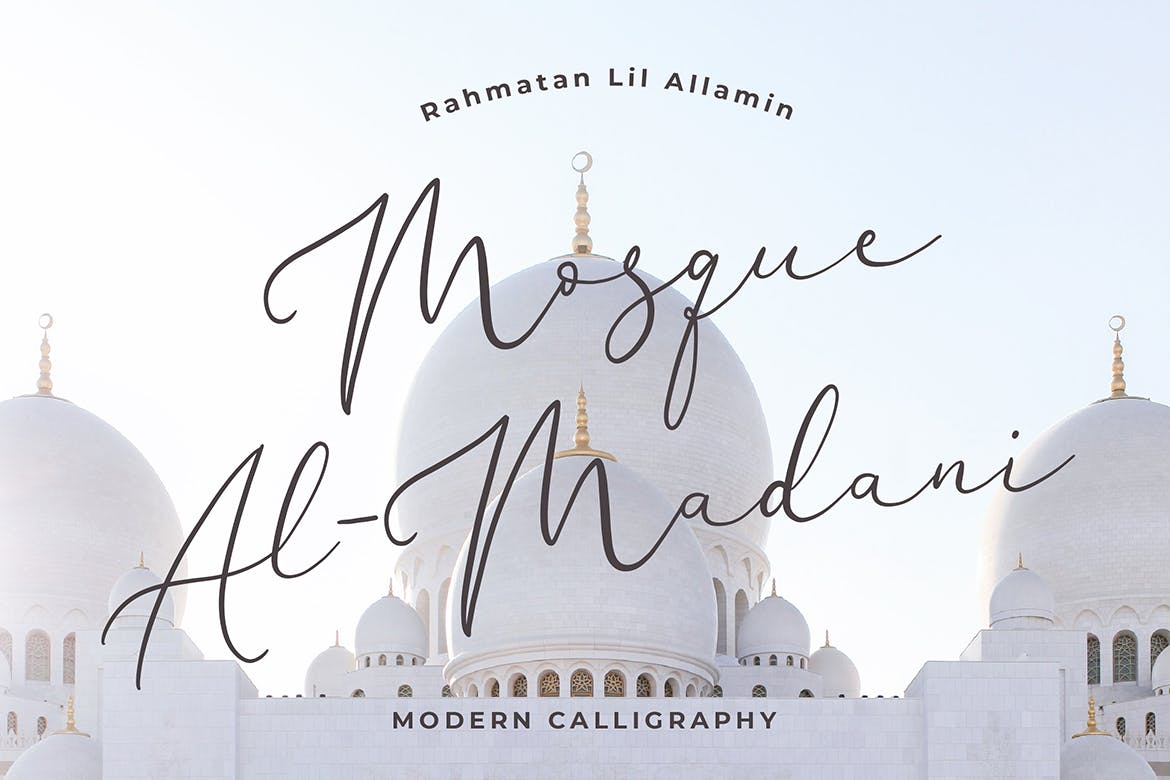 独特手写连笔书法英文字体16设计素材网精选 Brianna Qasim Beautiful Calligraphy Font插图(2)