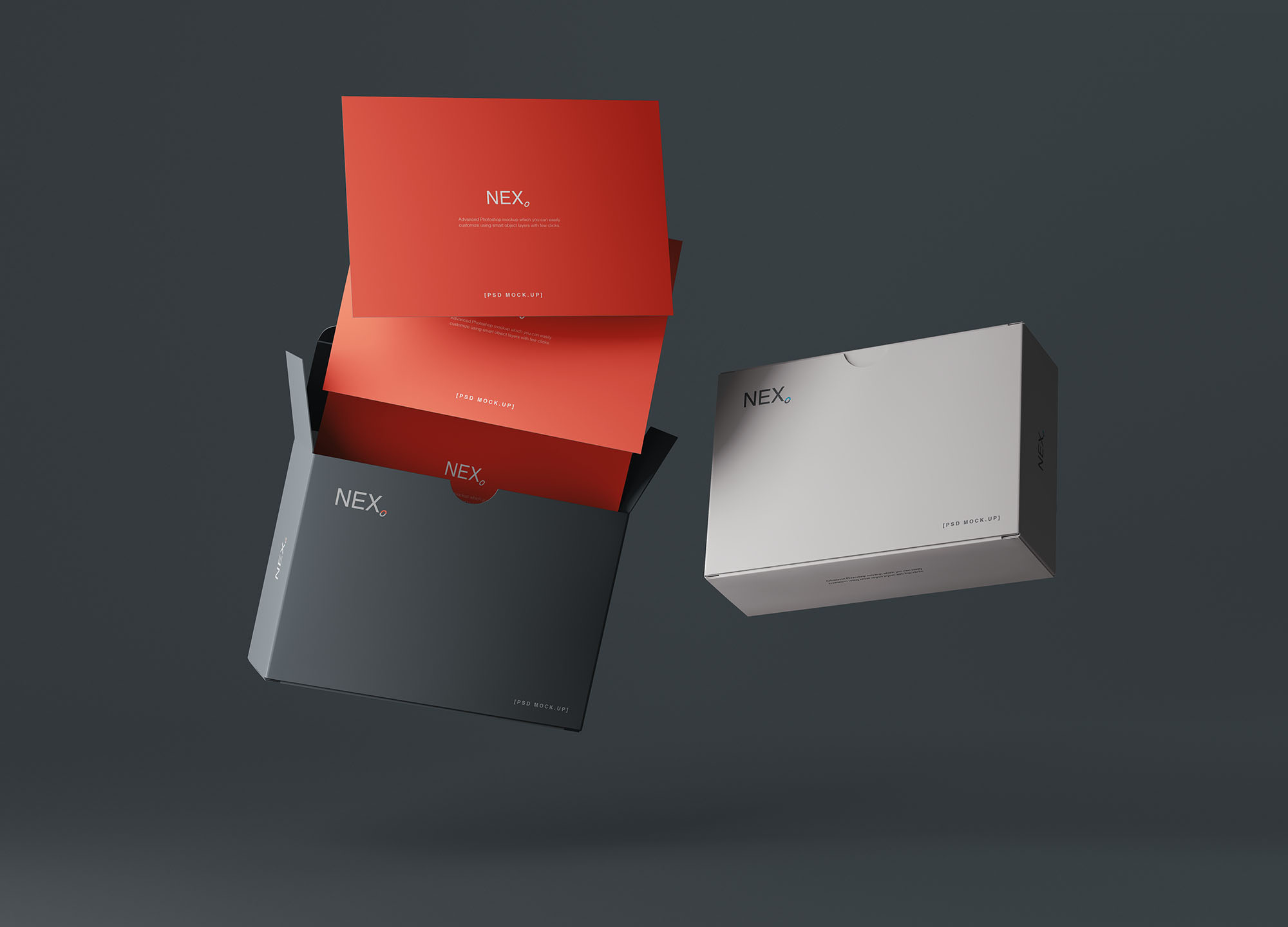 卡片包装盒外观设计效果图素材中国精选 Card Box Mockup插图(7)