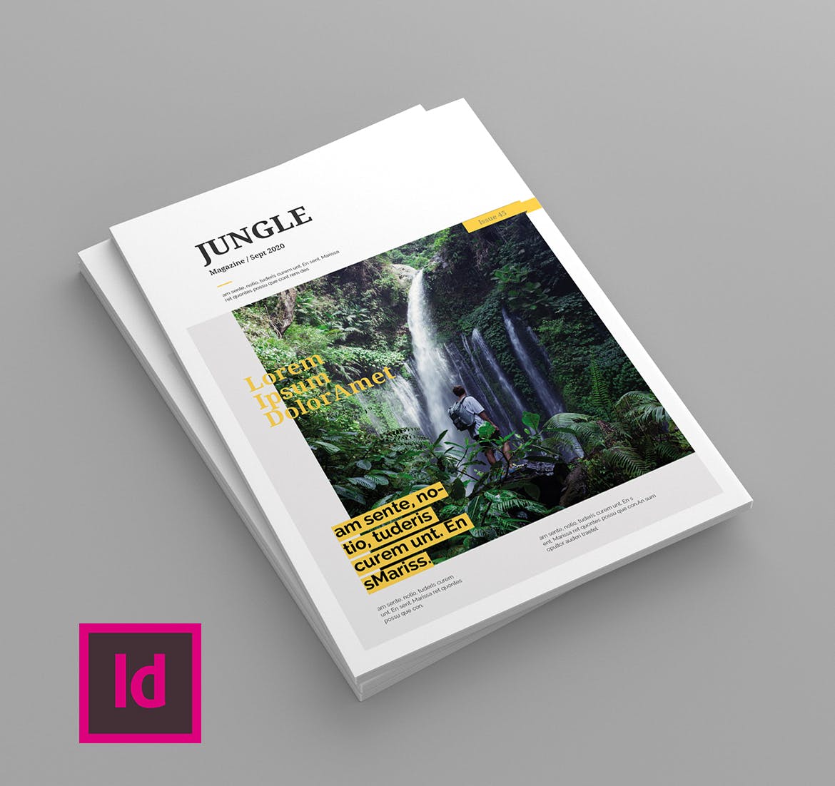 旅游行业普贤居精选杂志版式设计模板 Jungle – Magazine Template插图(1)