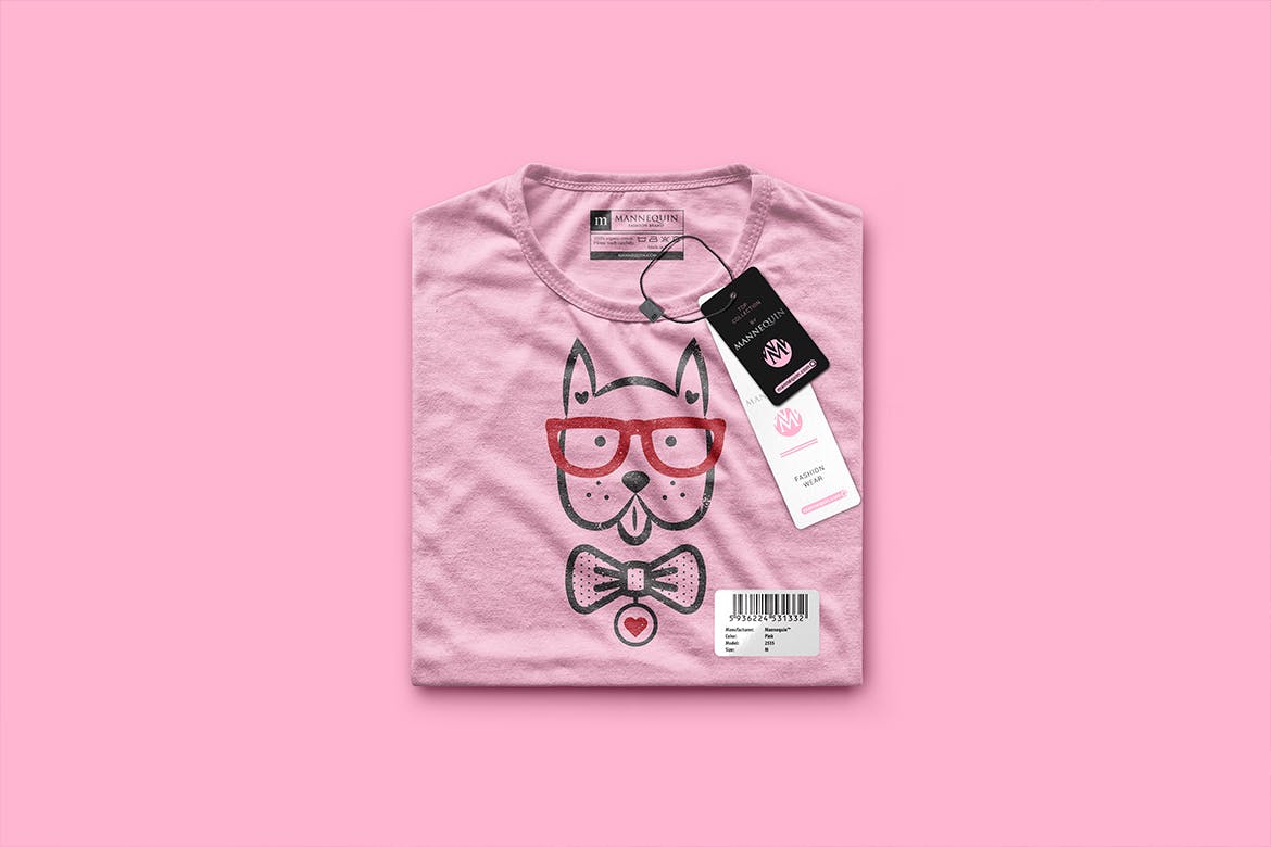 品牌T恤Logo设计效果图预览样机16设计网精选 Packaged T-Shirt Scene  Mockup插图(3)