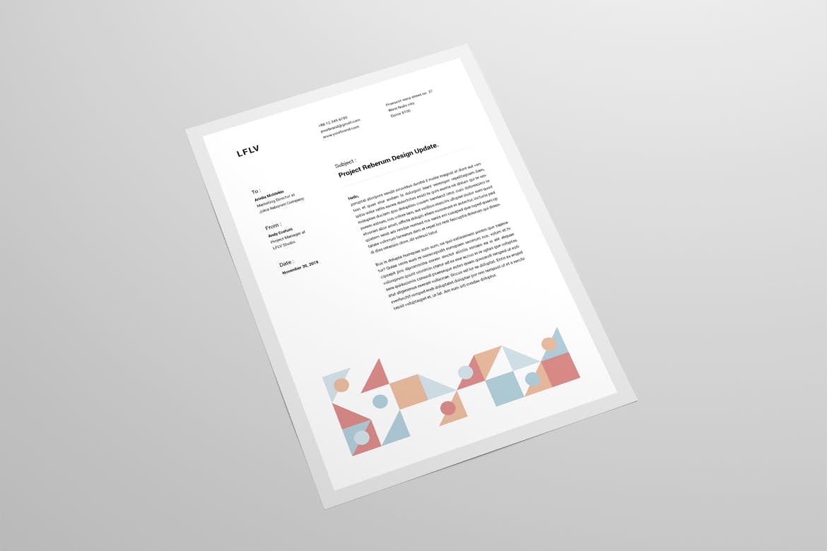 企业标准化信笺版式设计模板 Letterhead插图(2)