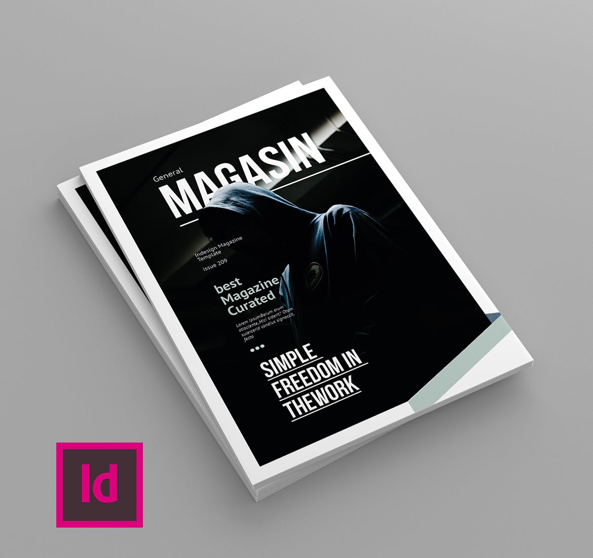 多用途企业宣传普贤居精选杂志排版设计模板 Magasin – Magazine Template插图(1)