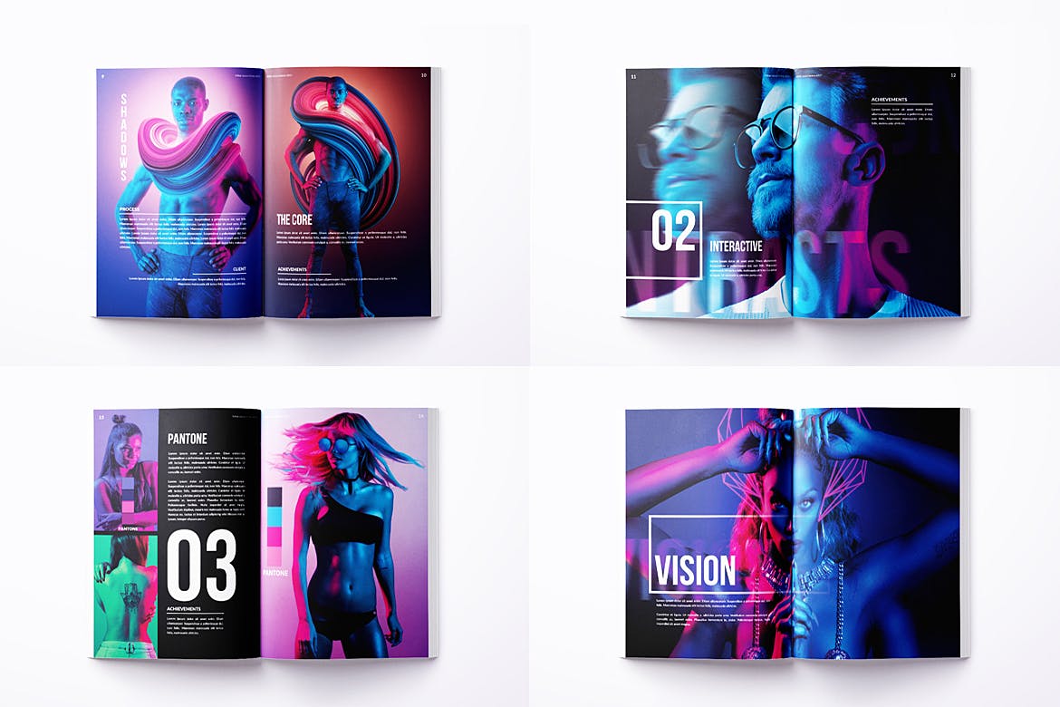 创意摄影作品集作品展览画册排版设计模板 Creative Portfolio A4 & US Letter Design – 30 pgs插图(2)