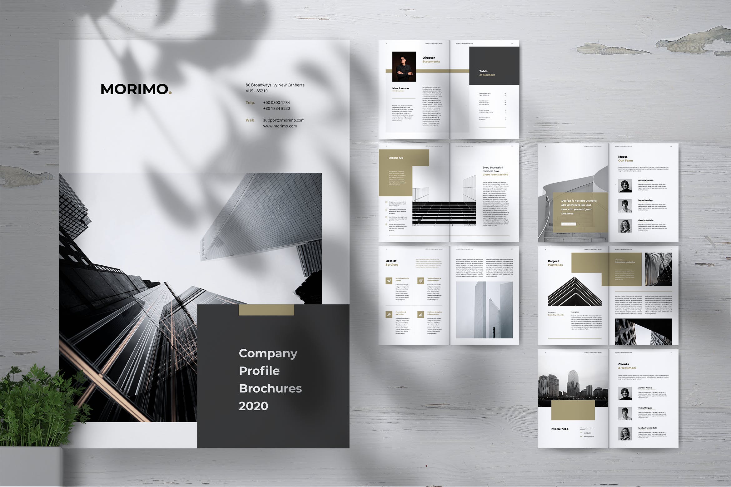 创意品牌设计公司企业宣传画册设计模板 MORIMO Creative Agency Company Profile Brochures插图