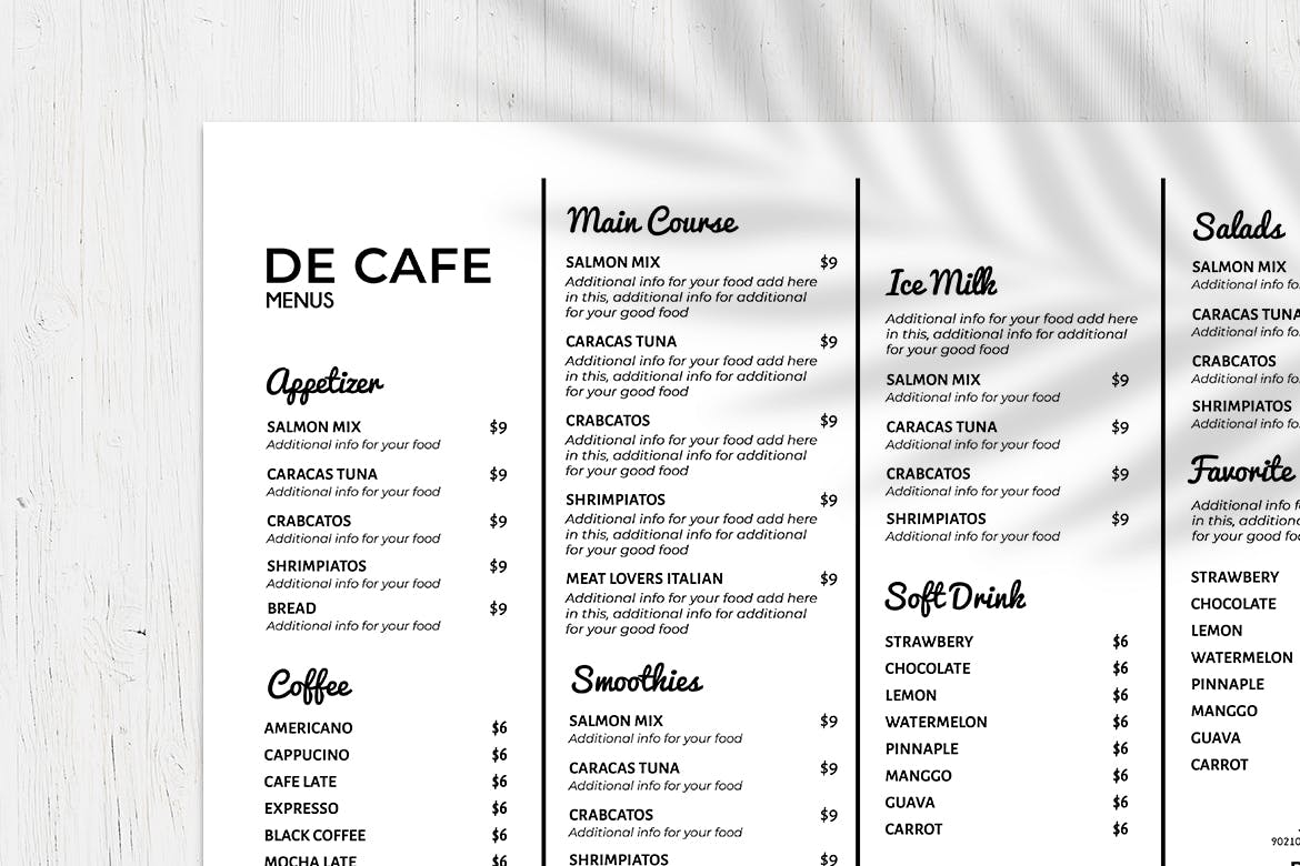 西式咖啡店/面包店/蛋糕店16设计网精选菜单模板v4 Resto Food Menu Vol. 4插图(1)