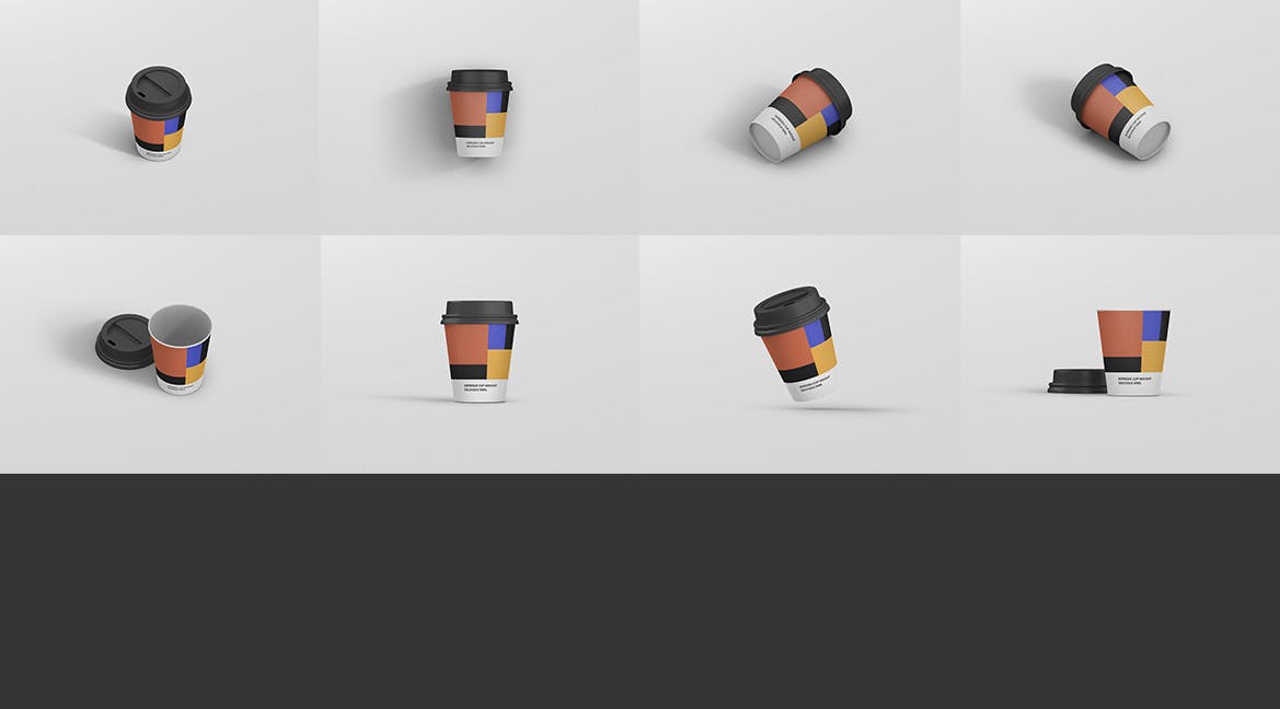 浓缩咖啡杯一次性纸杯16设计网精选 Espresso Coffee Cup Mockup插图(13)