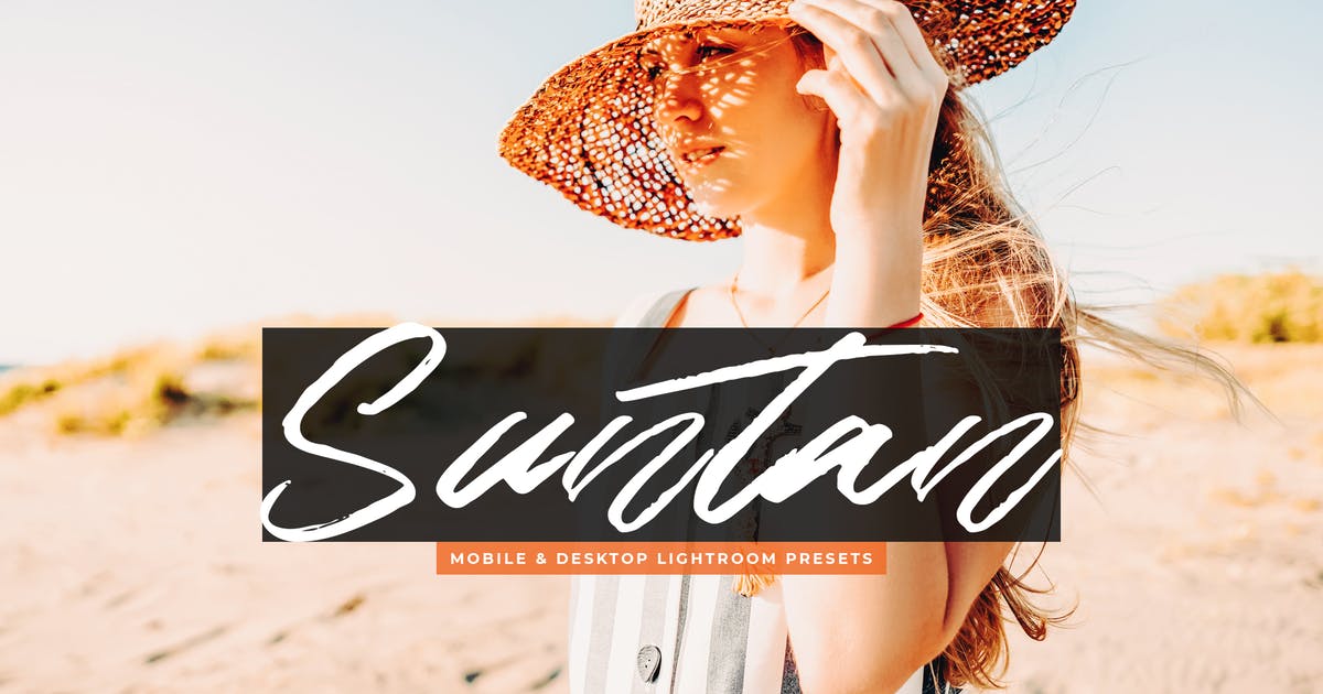 阳光摄影作品暖色调风格Lightroom调色预设 Suntan Mobile & Desktop Lightroom Presets插图