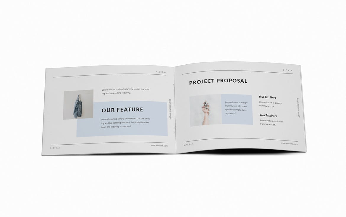 A5尺寸企业横版画册设计模板 Company Branding A5 Brochure Template插图(11)