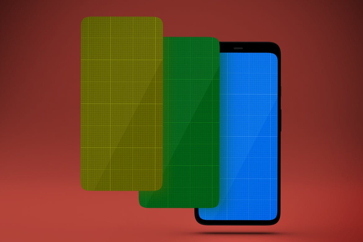 谷歌Pixel 4手机屏幕预览效果图非凡图库精选样机v2 Pixel 4 Mockup V.2插图(8)