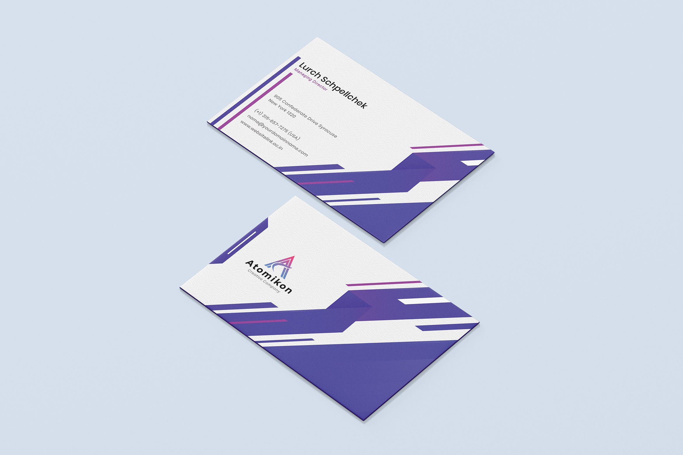 创意科技公司企业素材库精选名片模板 Creative Business Card Template插图