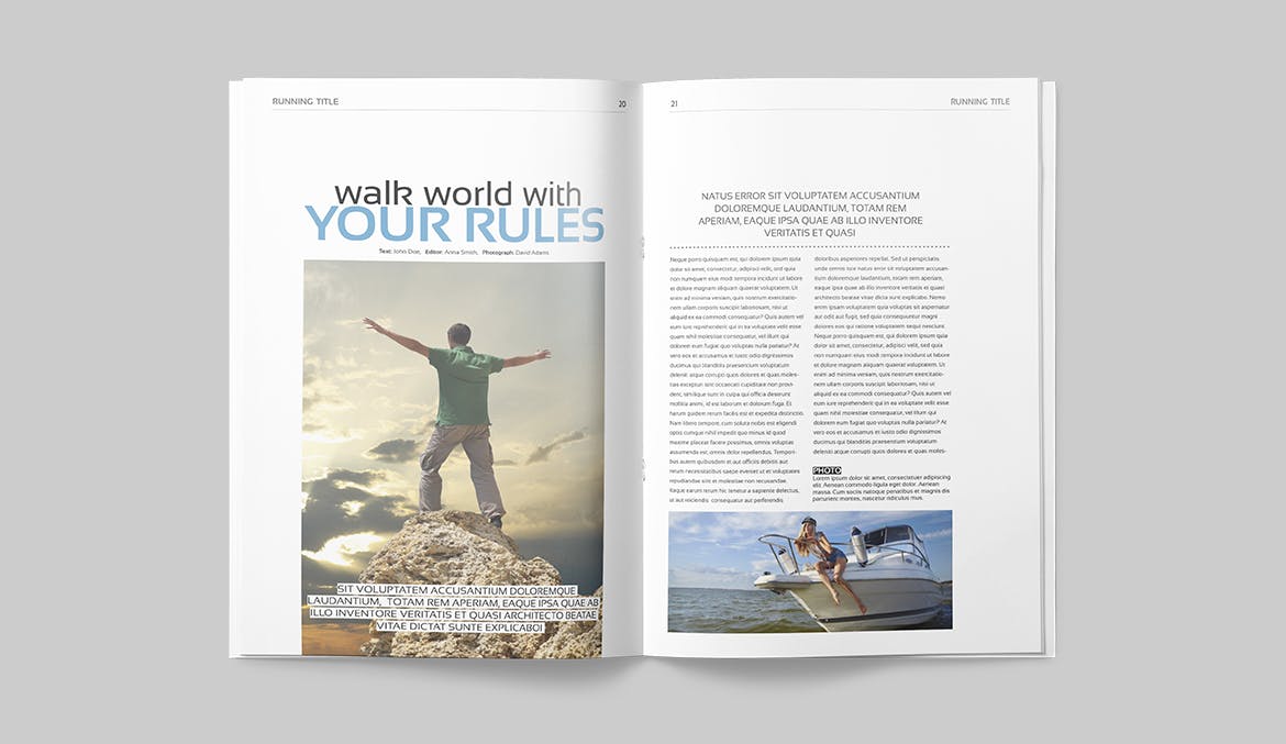 多行业适用专业素材库精选杂志排版设计模板 Magazine Template插图(10)