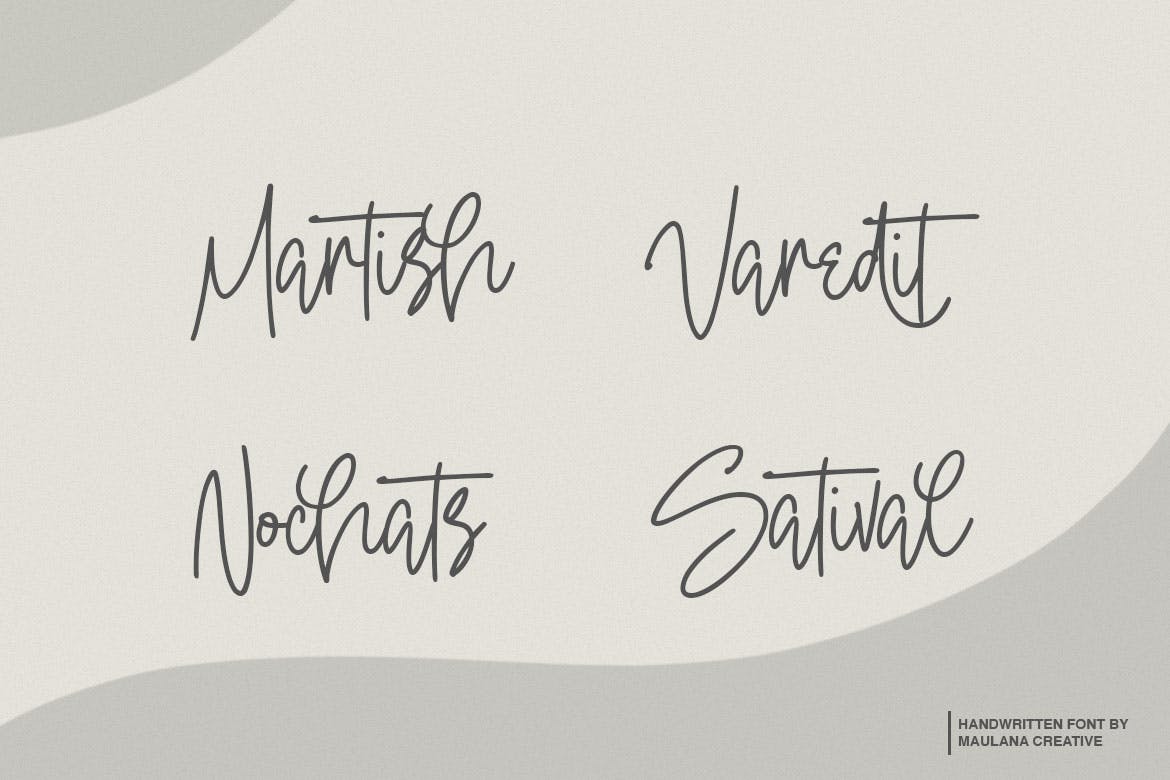 钢笔签名风格英文手写字体16设计素材网精选 Oterdin – Handwritten Font插图(6)