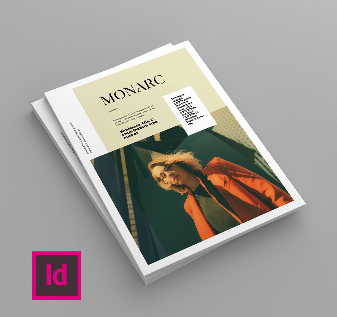 时尚企业素材库精选杂志排版设计模板 Monarc – Magazine Template插图(1)