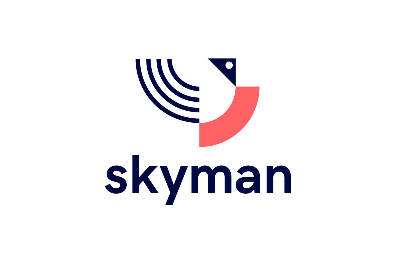 Skyman抽象几何图形Logo设计普贤居精选模板 Skyman Logo插图