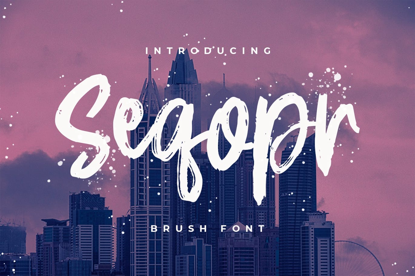 Logo/印刷设计英文笔刷字体亿图网易图库精选 Seqopr – The Brush Font插图