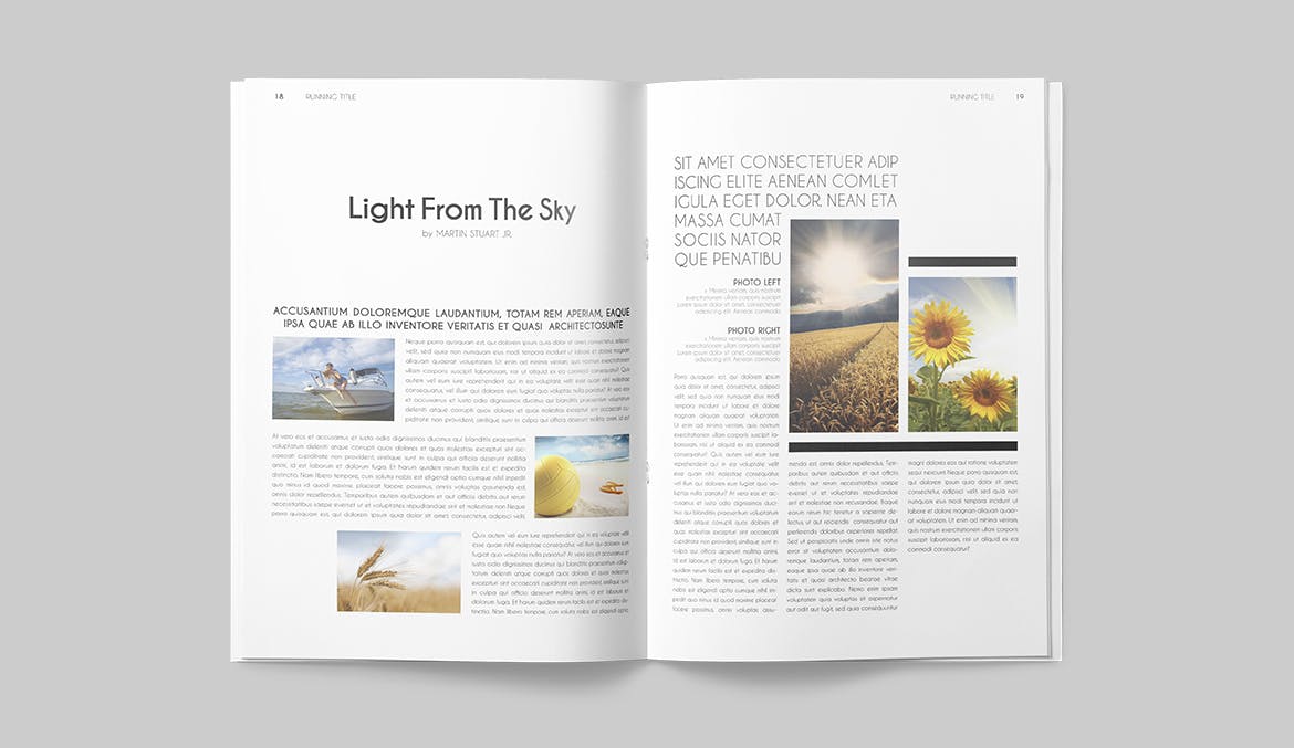 一套专业干净设计风格InDesign16设计网精选杂志模板 Magazine Template插图(9)