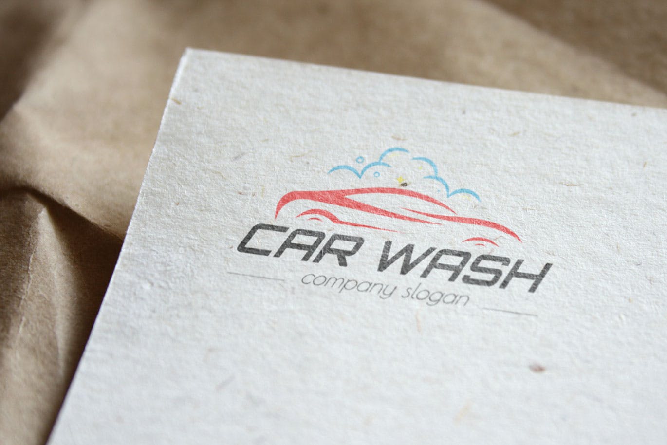 洗车店品牌Logo设计素材库精选模板 Car Wash Business Logo Template插图(3)