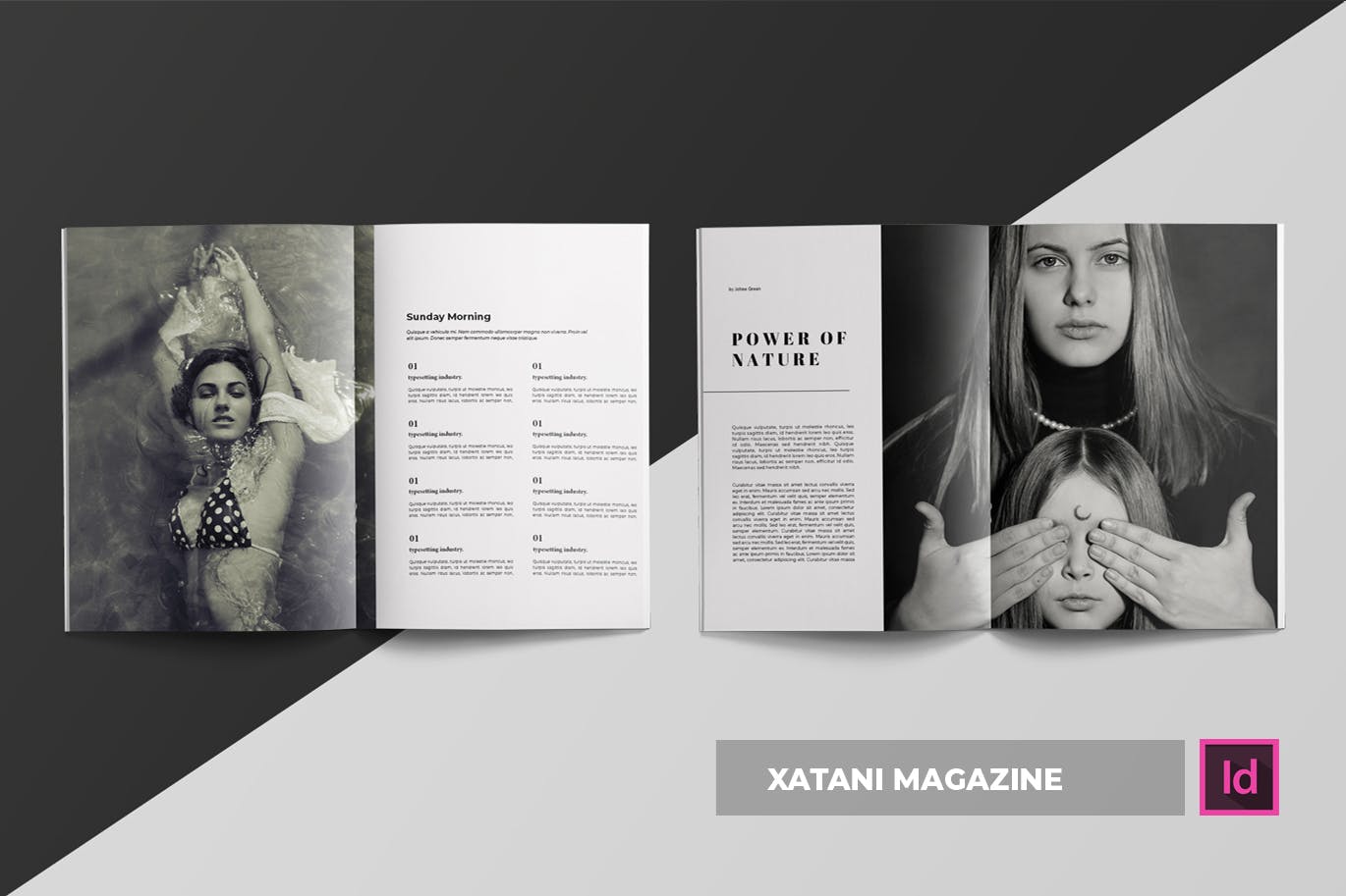 时尚生活方式个性化素材库精选杂志设计INDD模板 Xatani | Magazine Template插图(2)