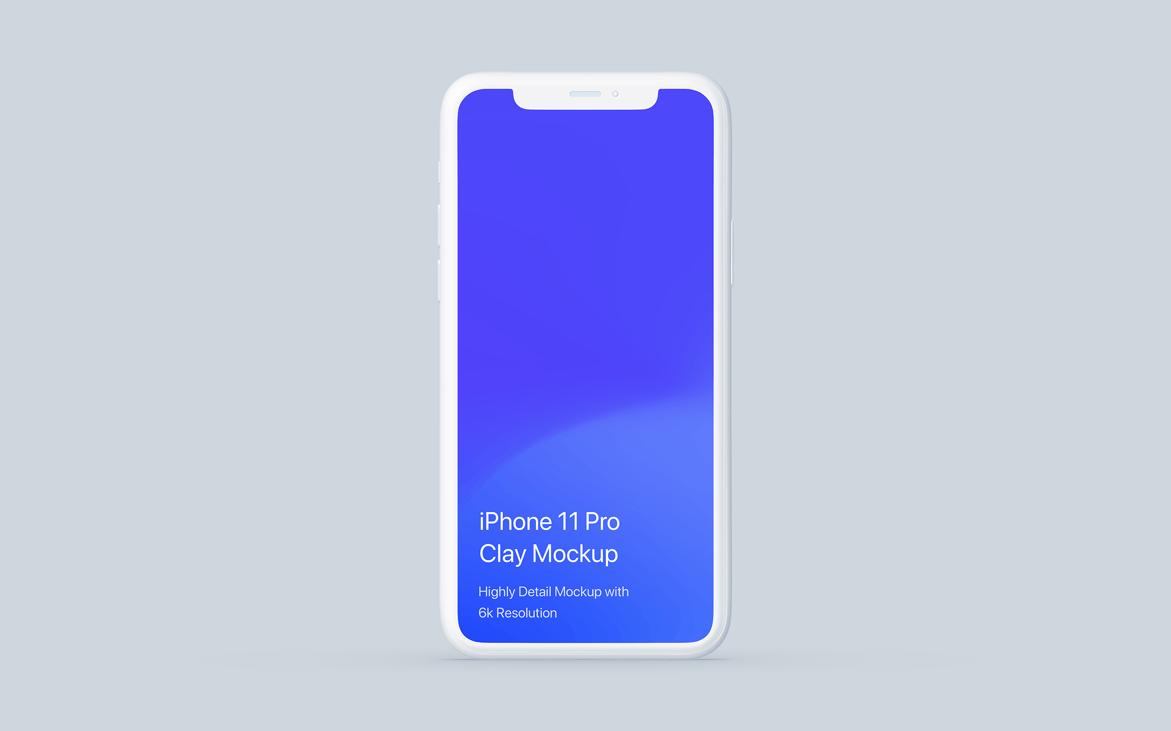 黏土陶瓷风格iPhone 11 Pro手机普贤居精选样机模板 iPhone 11 Pro Mockup – Clay Mockup Pack插图(4)