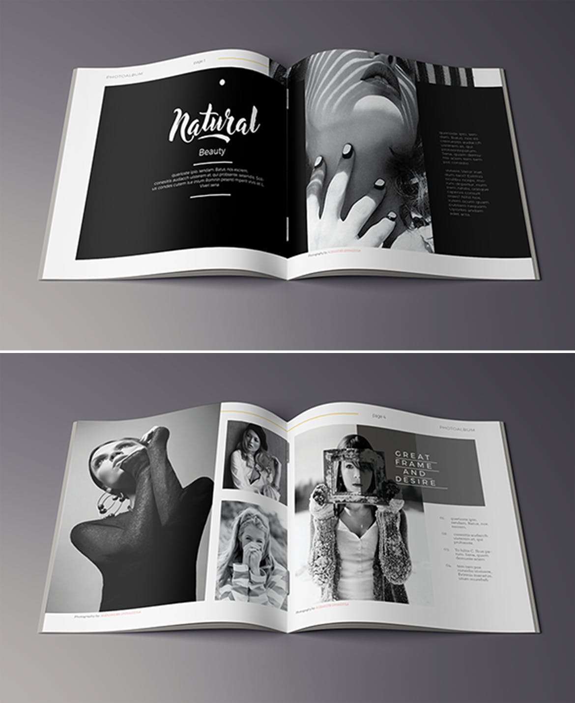 高端摄影作品集画册设计模板 Photography Album插图(2)