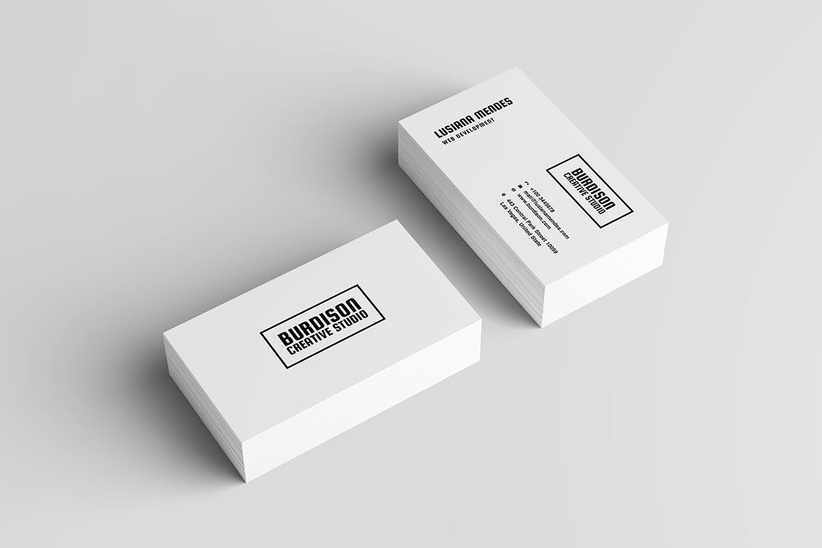 极简黑白风格企业16设计网精选名片模板 Business Card插图