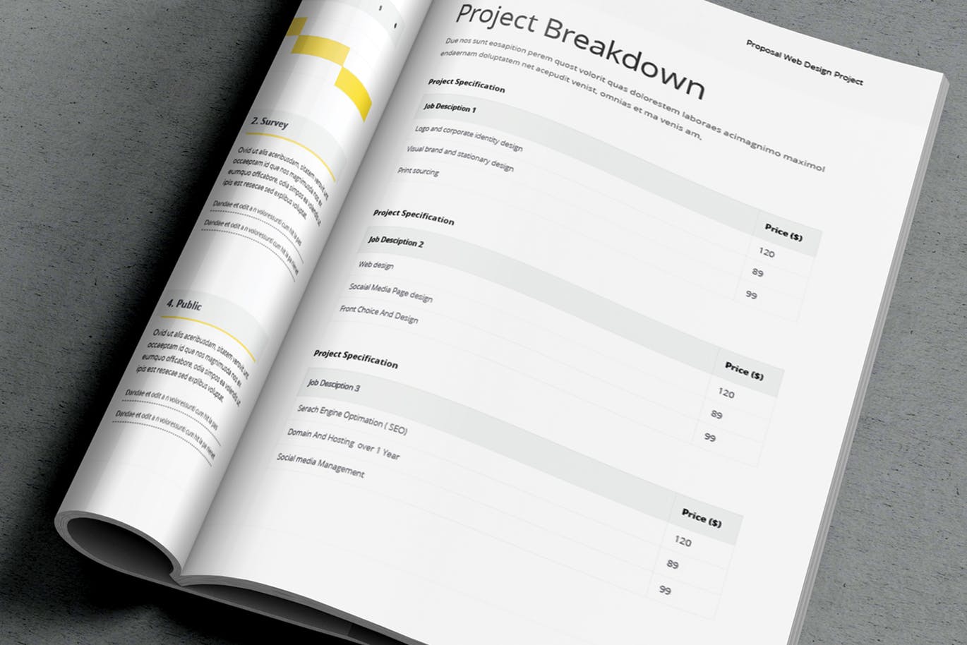 项目规划方案/项目投标书设计模板 Proposal Brochure 6 Colors插图(5)