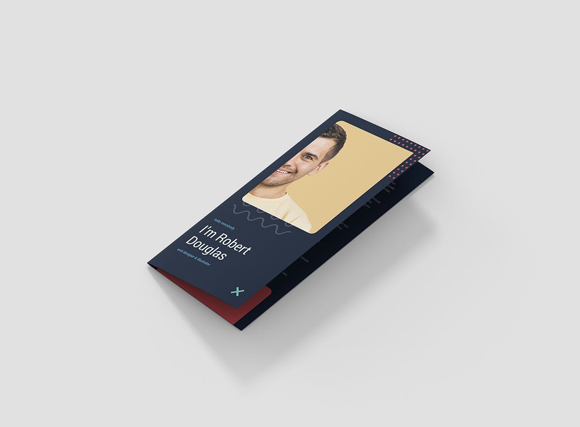 竖版印刷三折页创意素材中国精选简历模板 Brochure – Resume Tri-Fold插图(4)