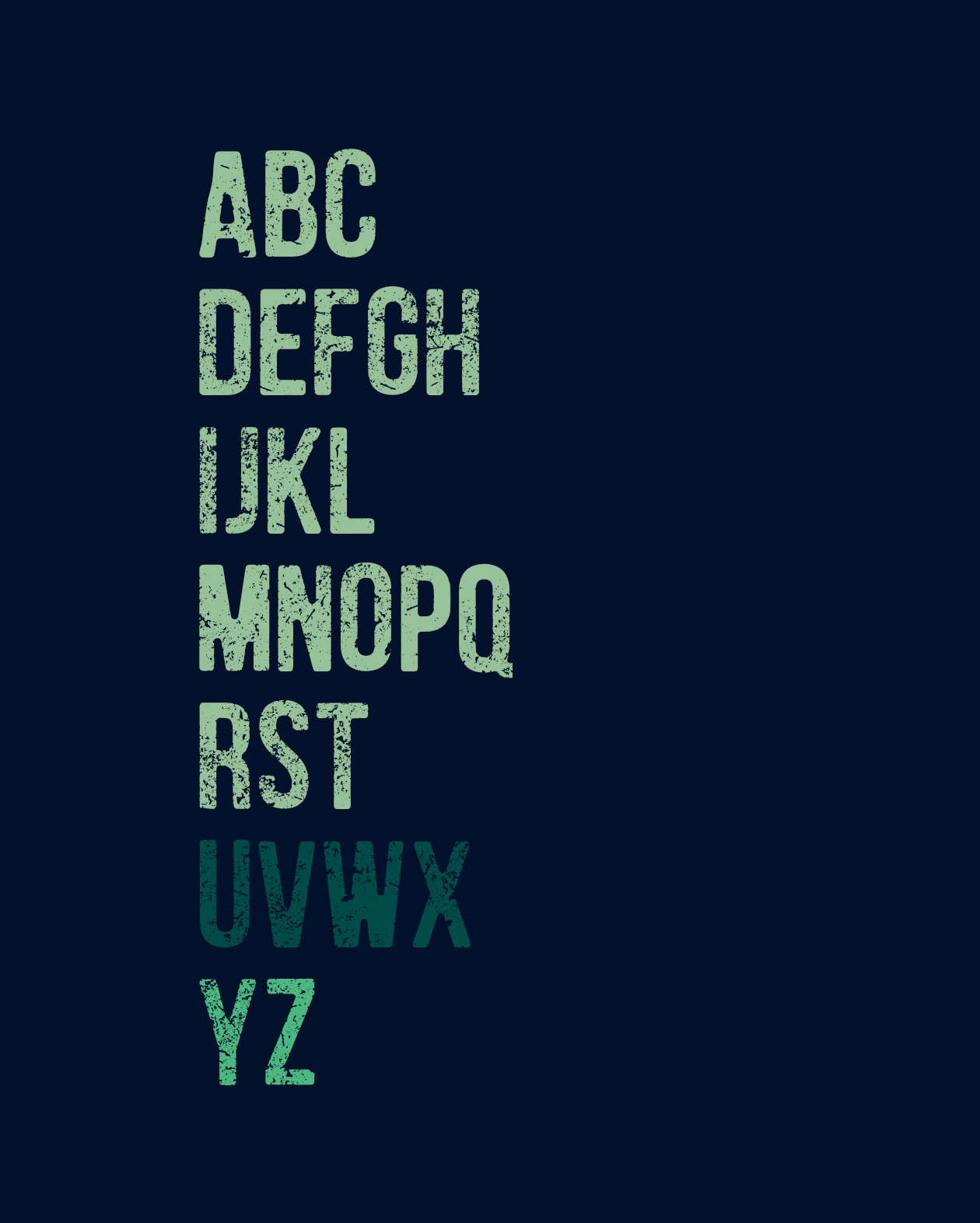 旧派风格速写大写字母英文装饰字体16设计素材网精选 Humger Free Font插图(1)