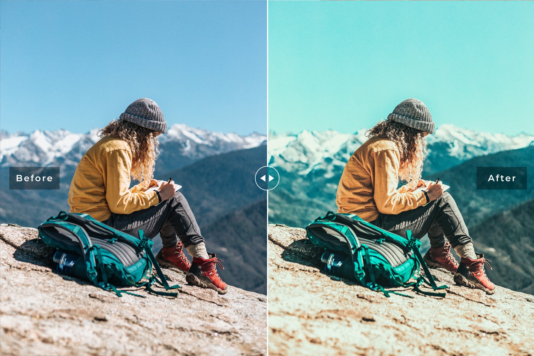 假日旅行照片亮色调滤镜亿图网易图库精选LR预设 Vacation Mobile & Desktop Lightroom Presets插图(4)