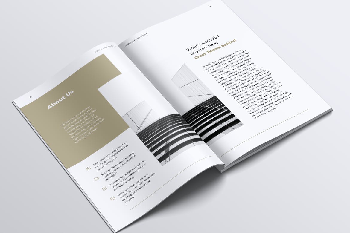 创意品牌设计公司企业宣传画册设计模板 MORIMO Creative Agency Company Profile Brochures插图(2)