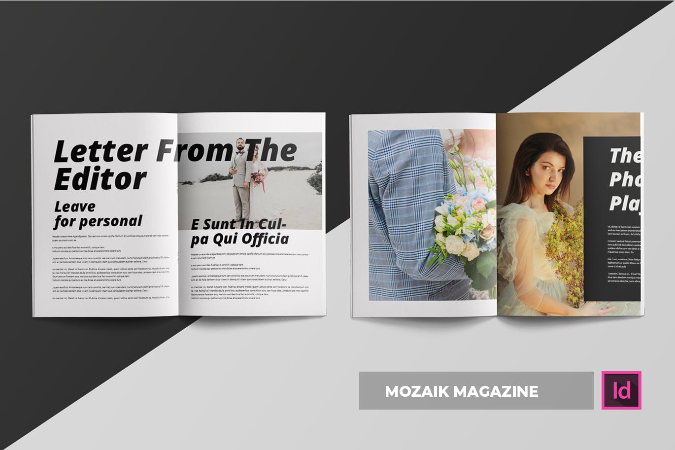 时尚生活主题16设计网精选杂志排版设计INDD模板 Mozaik | Magazine Template插图(3)
