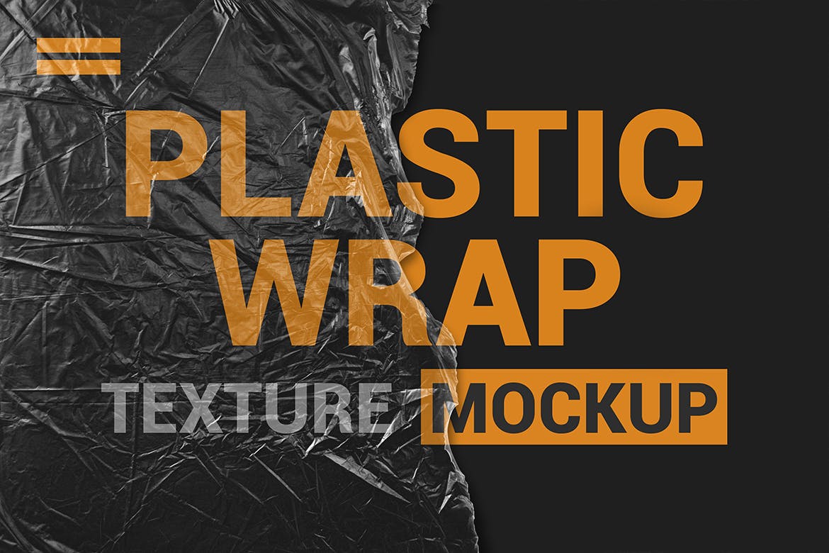 透明塑料包装纹理效果一键套用PSD模板 Transparent Plastic Wrap Texture Mockup插图(9)
