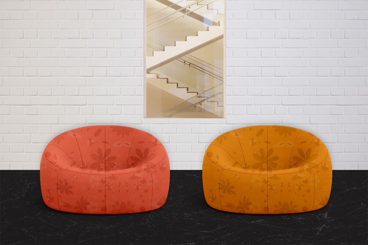 创意布艺沙发设计图样机素材中国精选模板 Sofa Mockups插图(1)