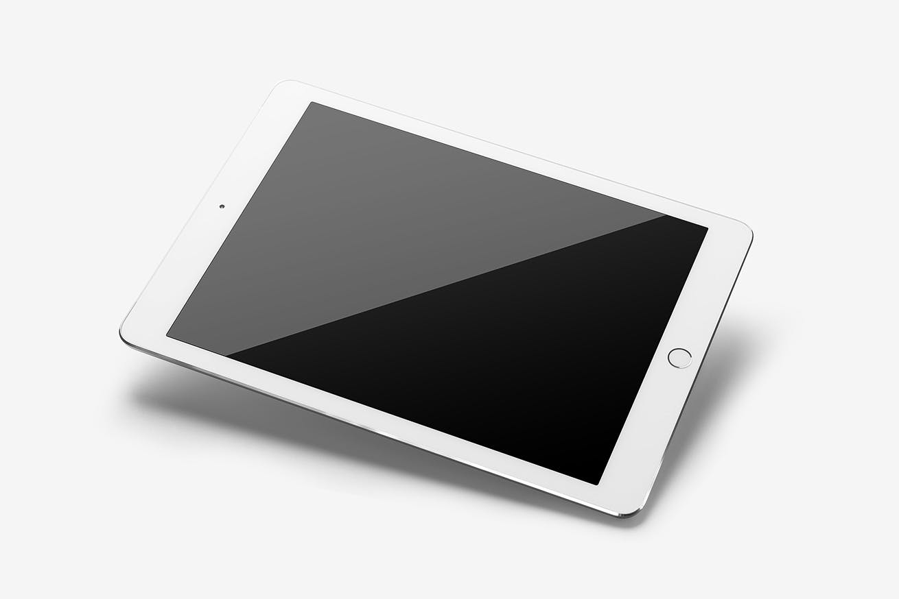 单色背景平板电脑UI设计展示16设计网精选样机 Tablet Mockup Set插图(4)