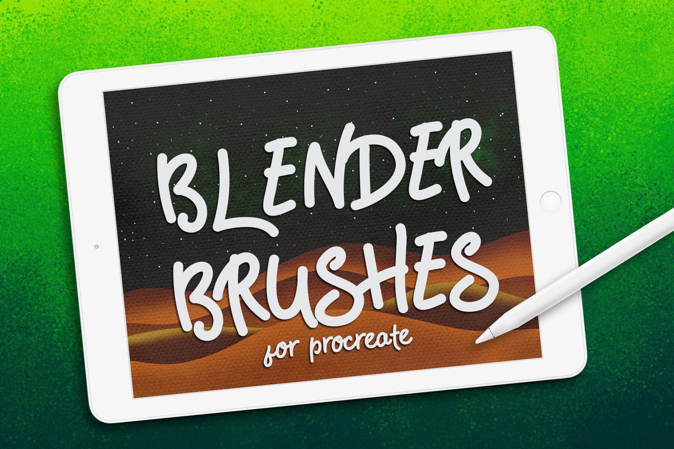 30种不同样式的Procreate专用混合笔刷非凡图库精选 Procreate: Blender Brushes插图
