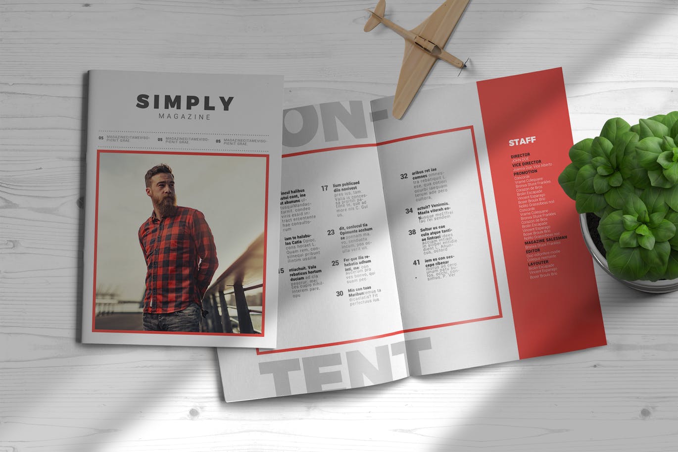 人物采访人物专题素材库精选杂志排版设计InDesign模板 InDesign Magazine Template插图