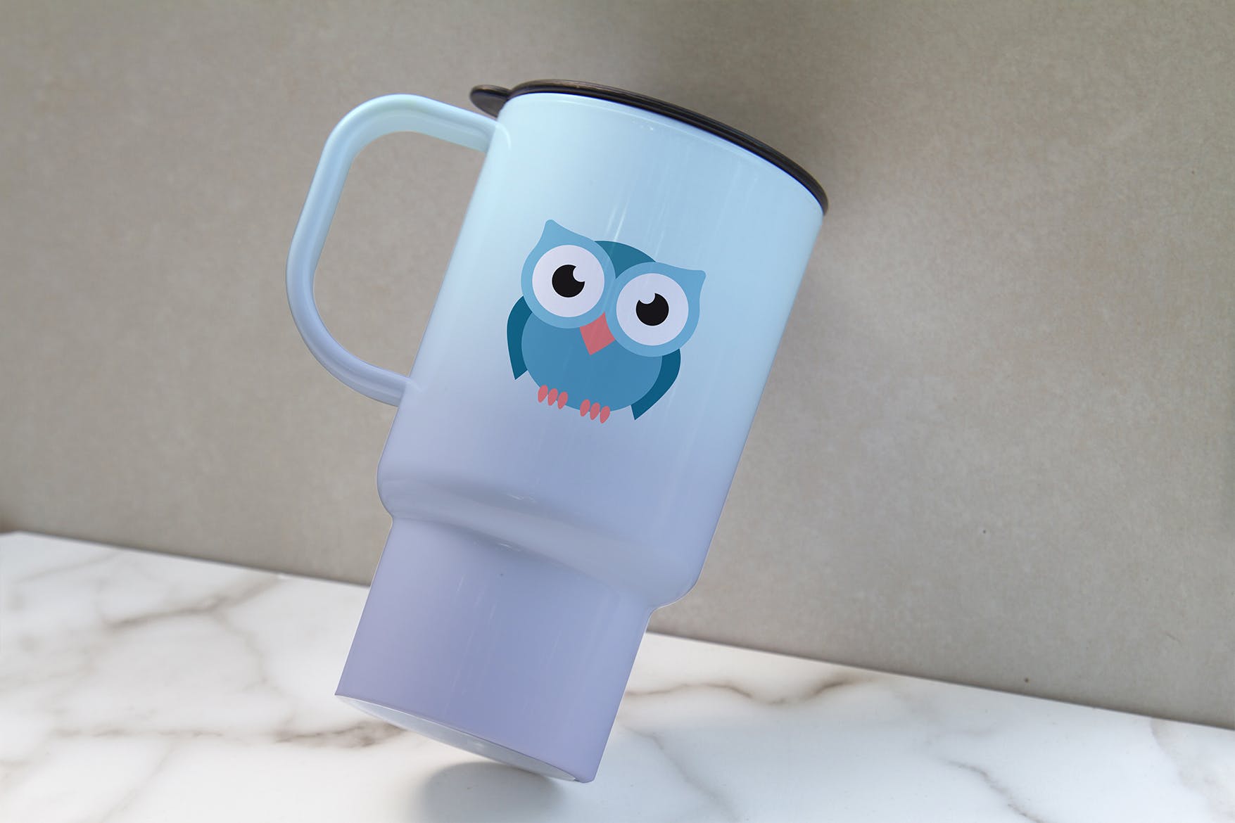 便携式杯子图案设计预览素材中国精选 Portable Cup Mockup插图(2)