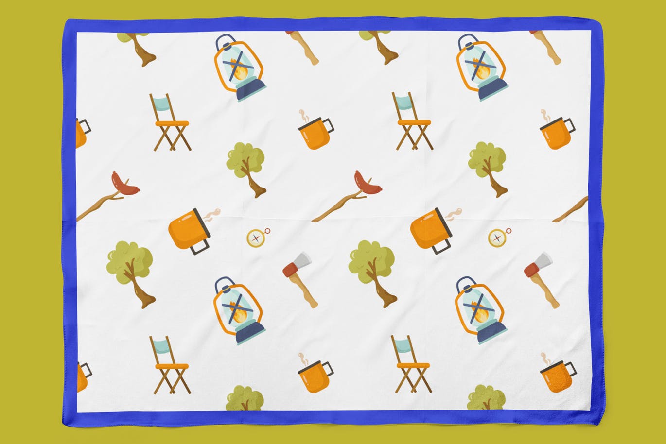 户外露营图案无缝背景素材 Outdoor Camping Seamless Patterns插图(5)