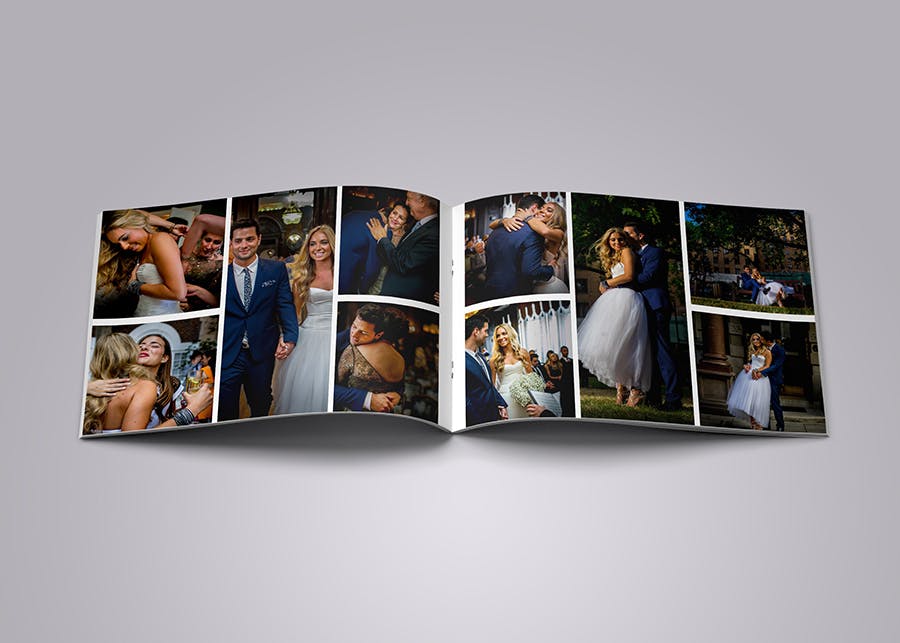 现代时尚简约风格婚纱照画册设计模板 Wedding Photo Album插图(8)