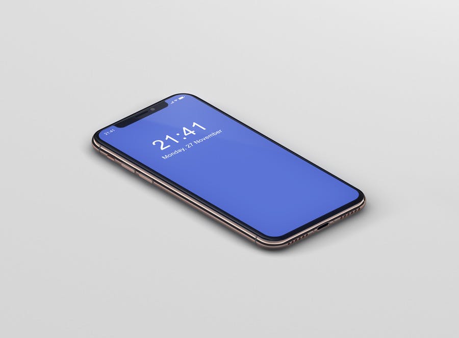 逼真材质iPhone X高端手机屏幕预览16设计网精选样机PSD模板 iPhone X Mockup插图(9)