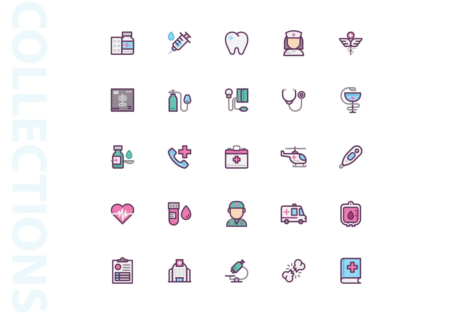25枚医疗药物主题矢量填充非凡图库精选图标v1 Medical Filled Icons插图(3)